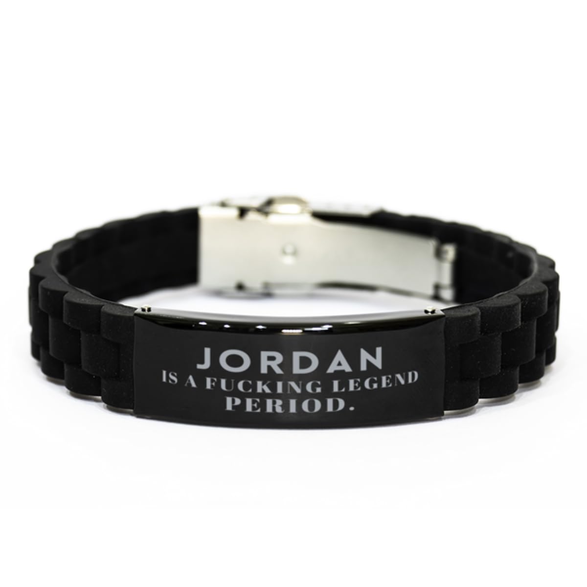 Sarcastic Jordan Gifts, Retirement Jordan Is A Fucking Legend. Period. Christmas Gifts for Jordan Glidelock Bracelet Name gifts for Jordan Friend Coworker Colleague Birthday Gifts for Jordan X-mas