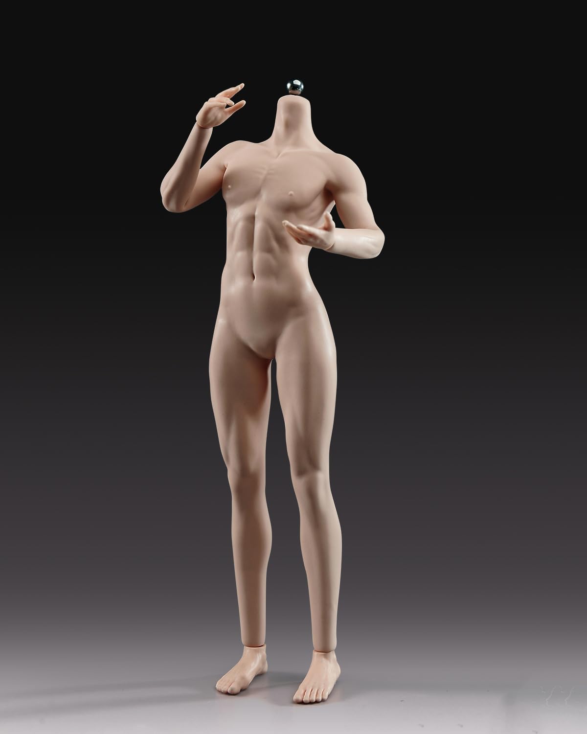 Fremego 1/6 Männlichen Actionfigur Körper,12 Zoll Flexible Männliche Nahtlose Muskulöse Figur Körper Puppe mit Zubehör Sammlung YM511 (Normale Haut)