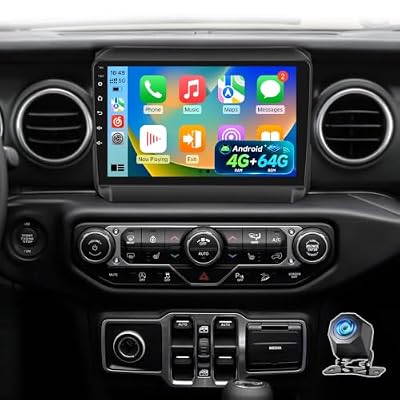 4+64G Car Stereo for Jeep Wrangler JL 2018-2021 & Gladiator JT 2020-2021