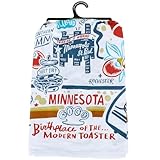 Primitives by Kathy LOL Made You Smile Dish Towel, Minnesota