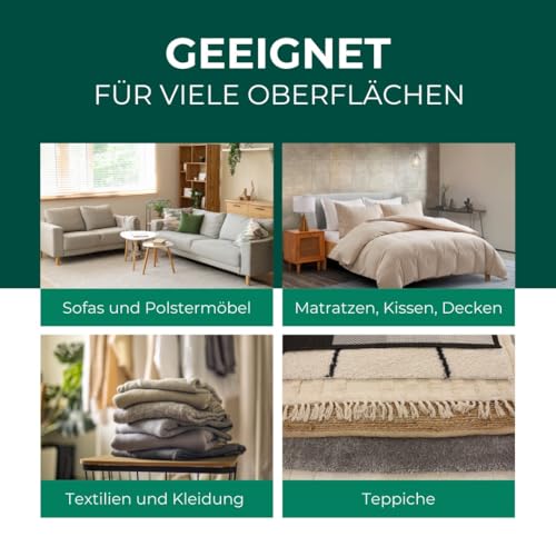Silberkraft Milbenspray Matratzen und Polster 500ml, naturinspirierter Milbenschutz mit Geraniol, hilfreiches Anti-Milben-Mittel, gegen Hausstaubmilben, Milbenbezug Alternative