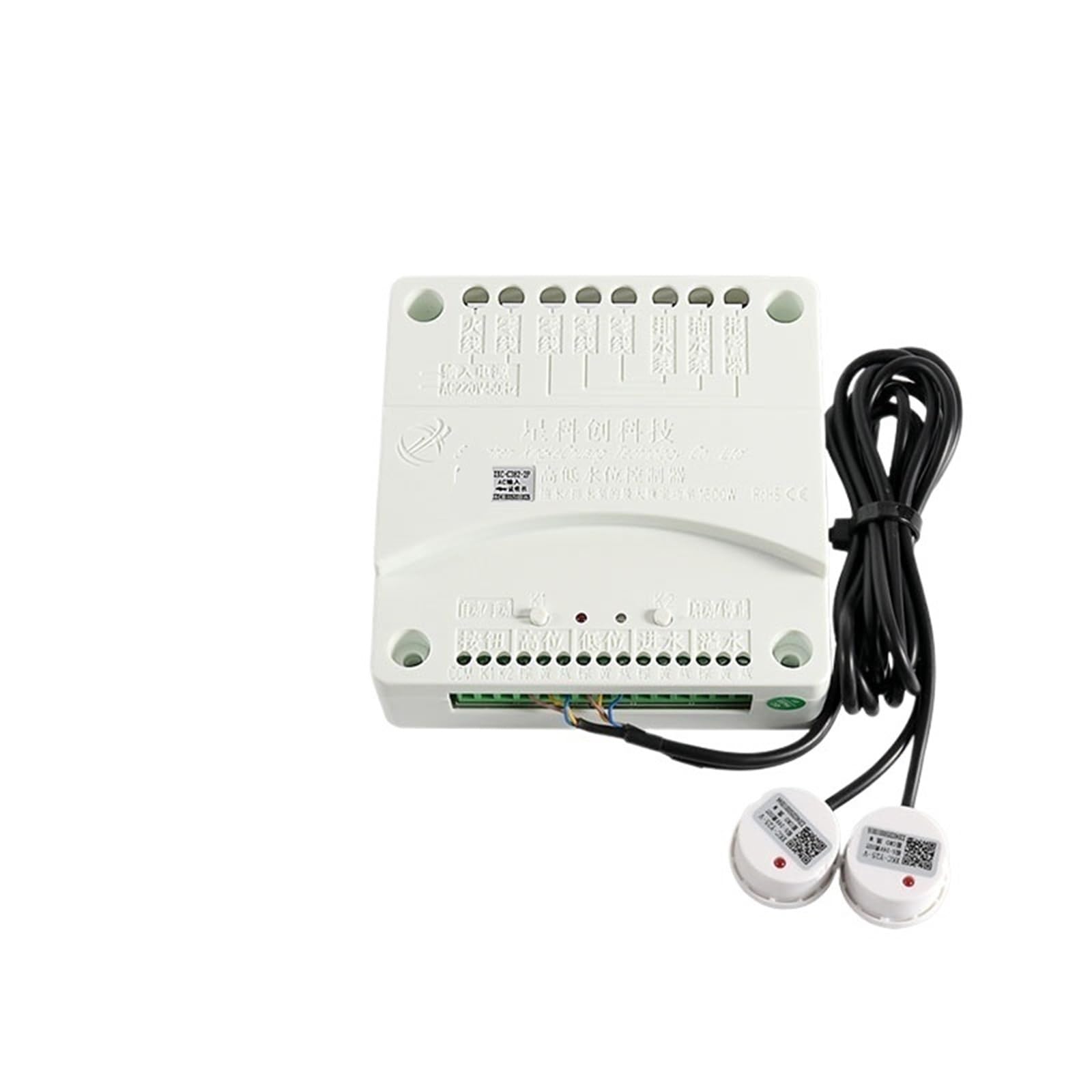 Controlador automático de nivel de agua de bombeo alto-bajo Sensor de nivel de agua de reposición Interruptor de sensor de líquido for tanque de agua industrial(XKC-C382-3P overflow)