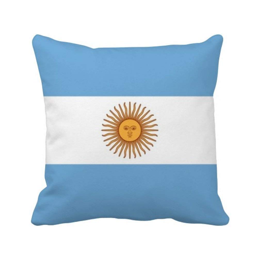 Coussin Argentine drapeau national 40x40cm pour décoration de canapé de salon