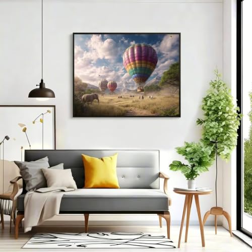 Regalos Mujer Pintar por Numeros Adultos Originales Lienzo Globo Aerostático para Pintar 2