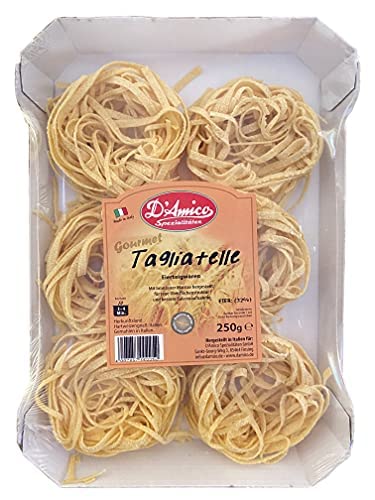 D'Amico Spezialitäten - 5 Packungen zu je 250g - Gourmet Tagliatelle mit Ei - mit bronzener Matrize hergestellt Cover