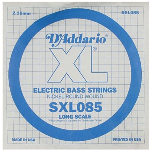D’Addario SXL085 Corde seule longue en nickel pour basse Extrémité à boules Calibre .085 - Les Beatles, Paul McCartney, John Lennon, RIngo Starr, George Harrison D'Addario SXL085 Corde seule longue en nickel pour basse Extrémité à boules Calibre .085