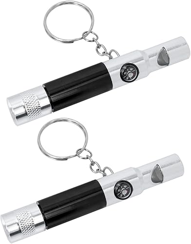 BESPORTBLE 2 unids linterna al aire libre Shrill esenciales senderismo emergencia silbato portátil seguridad aventura