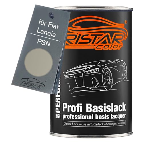 TRISTARcolor Pintura automotriz Bote listo para pulverizar para Fiat/Lancia PSN Grigio Argento Metallic Pintura base 1,0 litros 1000 ml