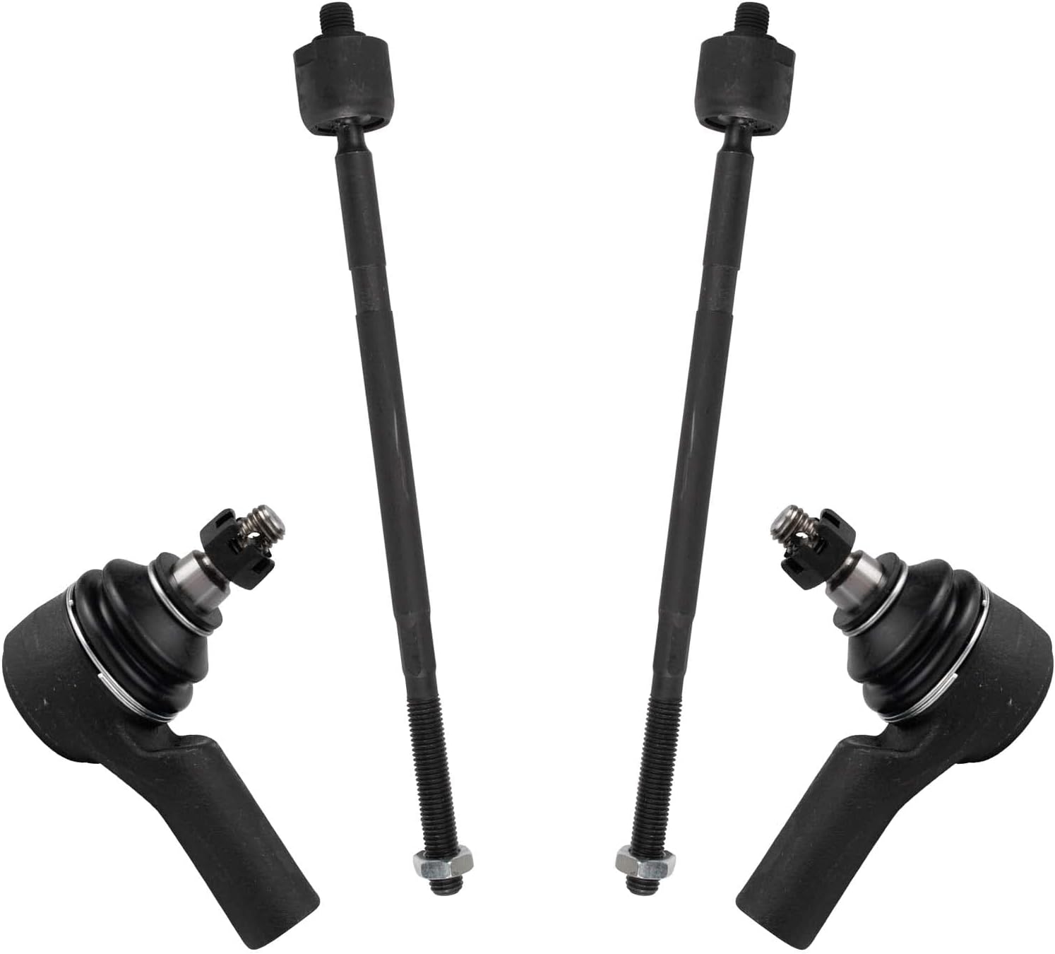TRQ Front Tie Rod Set Compatible with 2010-2013 Ford Transit Connect
