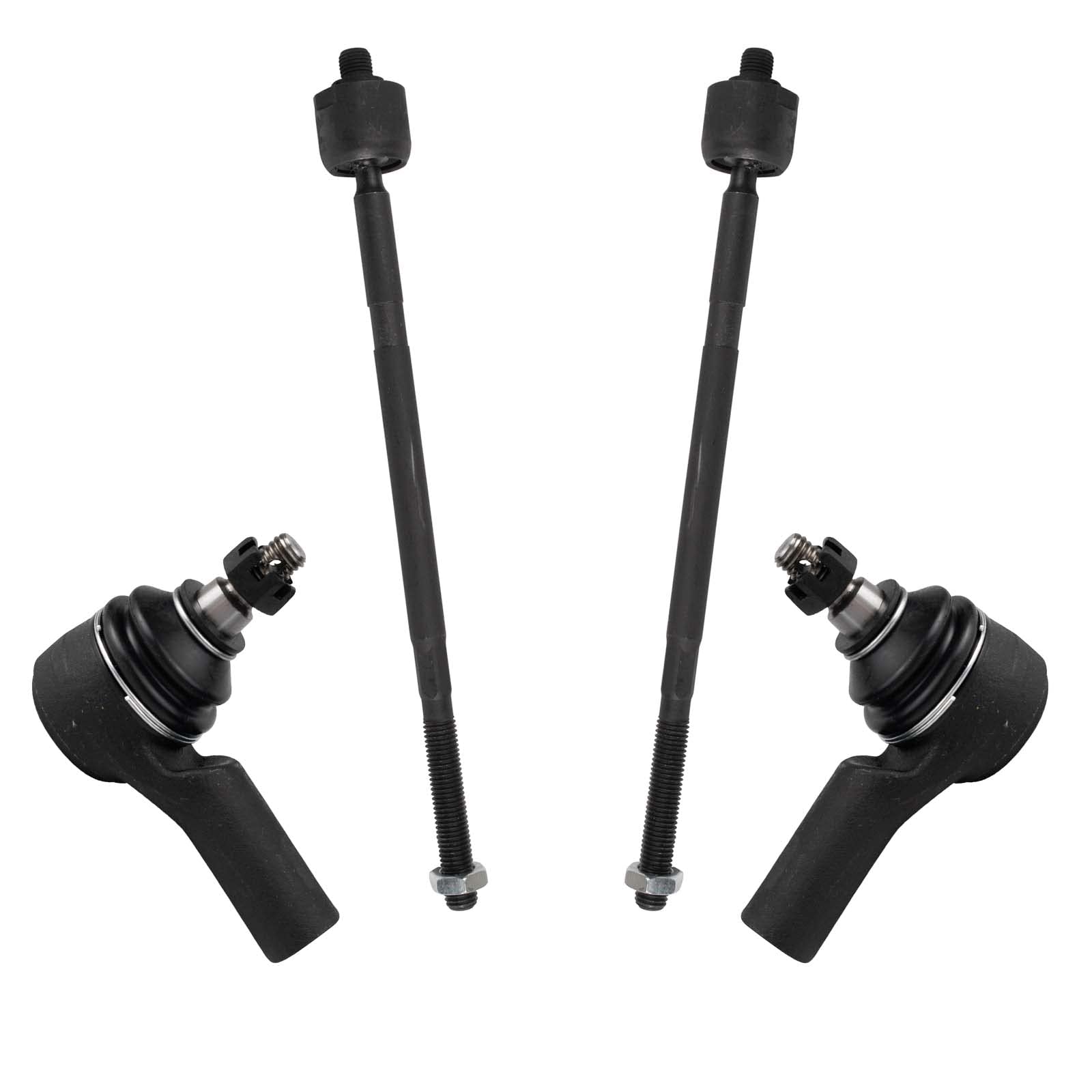 TRQ Front Tie Rod Set Compatible with 2010-2013 Ford Transit Connect