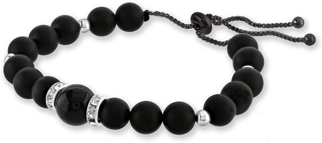 Believe London® Gemstone Bracelet Chakra Bracelet Anxiety Crystal Natural Stone Men Women Stress Relief Reiki Yoga Diffuser Semi Precious