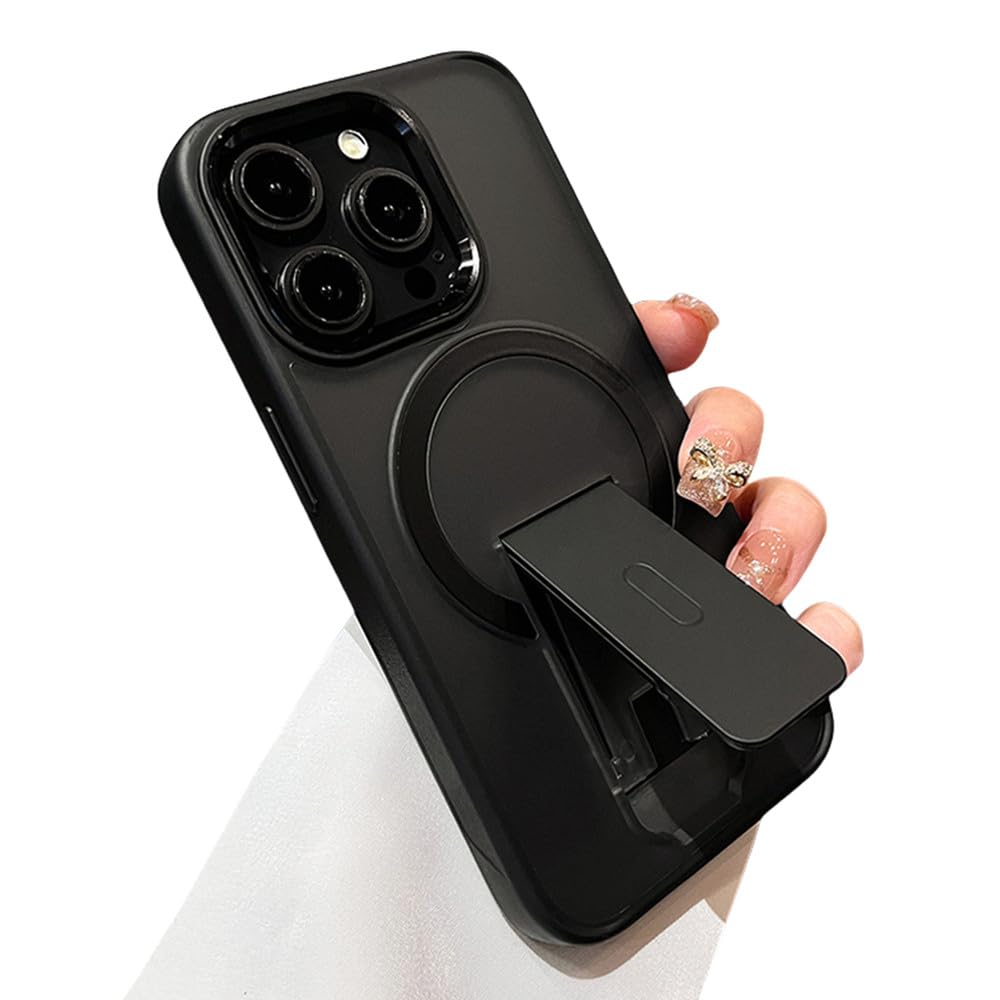 Coque iPhone 14 Plus magnétique pliable pour recharge sans fil avec dos mat