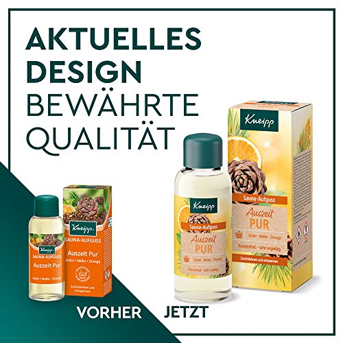 Kneipp Sauna-Aufguss Auszeit Pur Zeder, Nelke & Orange, 1er Pack (1 X 100 Ml)