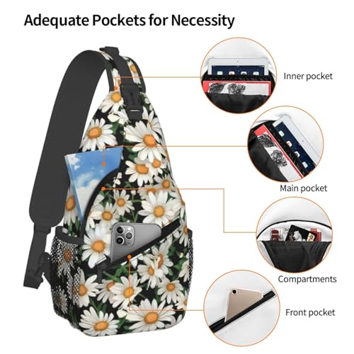 Bolso bandolera con estampado floral para viaje y senderismo miniatura 4