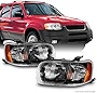 AKKON - For 2001 2002 2003 2004 Ford Escape OE Style Black Housing Headlight Assembly