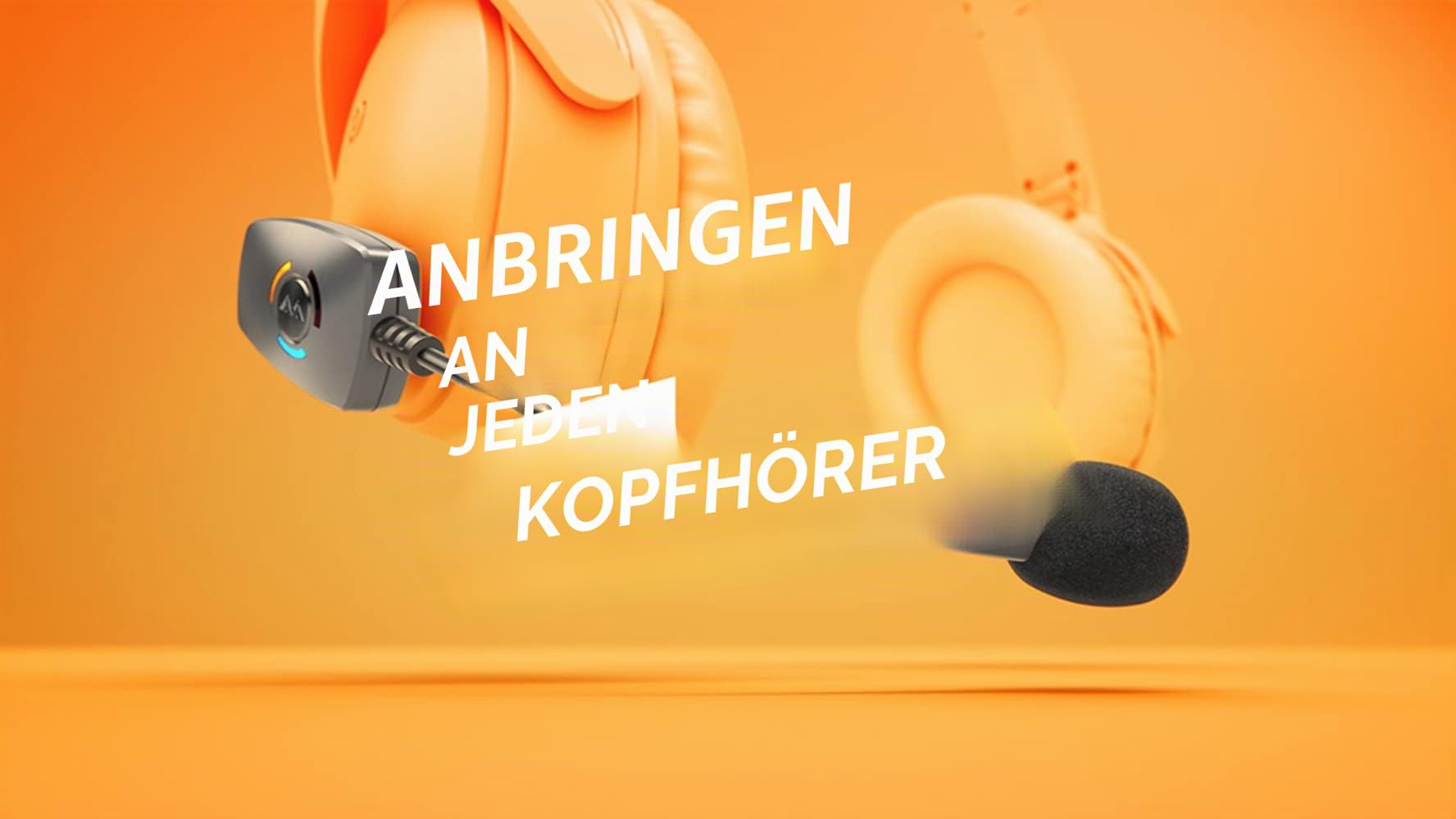 Antlion Audio ModMic kabelloses ansteckbares Mikrofon Uni- und Omni-direktionales Mikrofon mit Stumm-Schalter, kompatibel mit Mac, Windows PC, PlayStation 4 und mehr