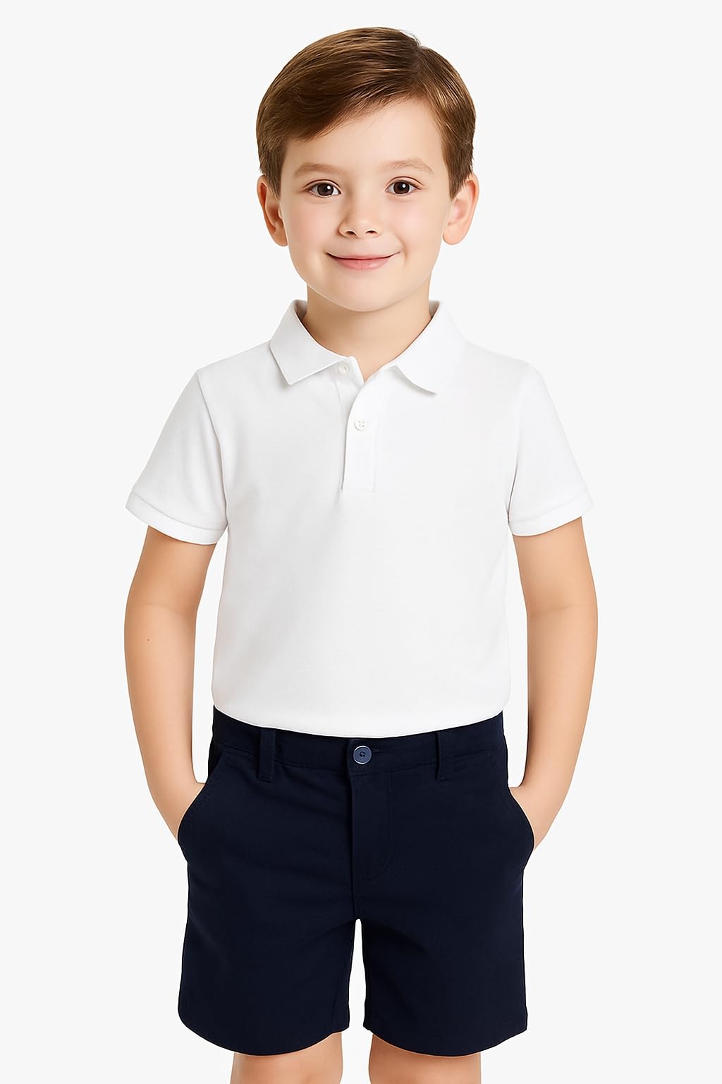 Mayoral 202 Bermuda niño azul marino elegantes 3-9 años con bolsillos laterales y cierre de botón