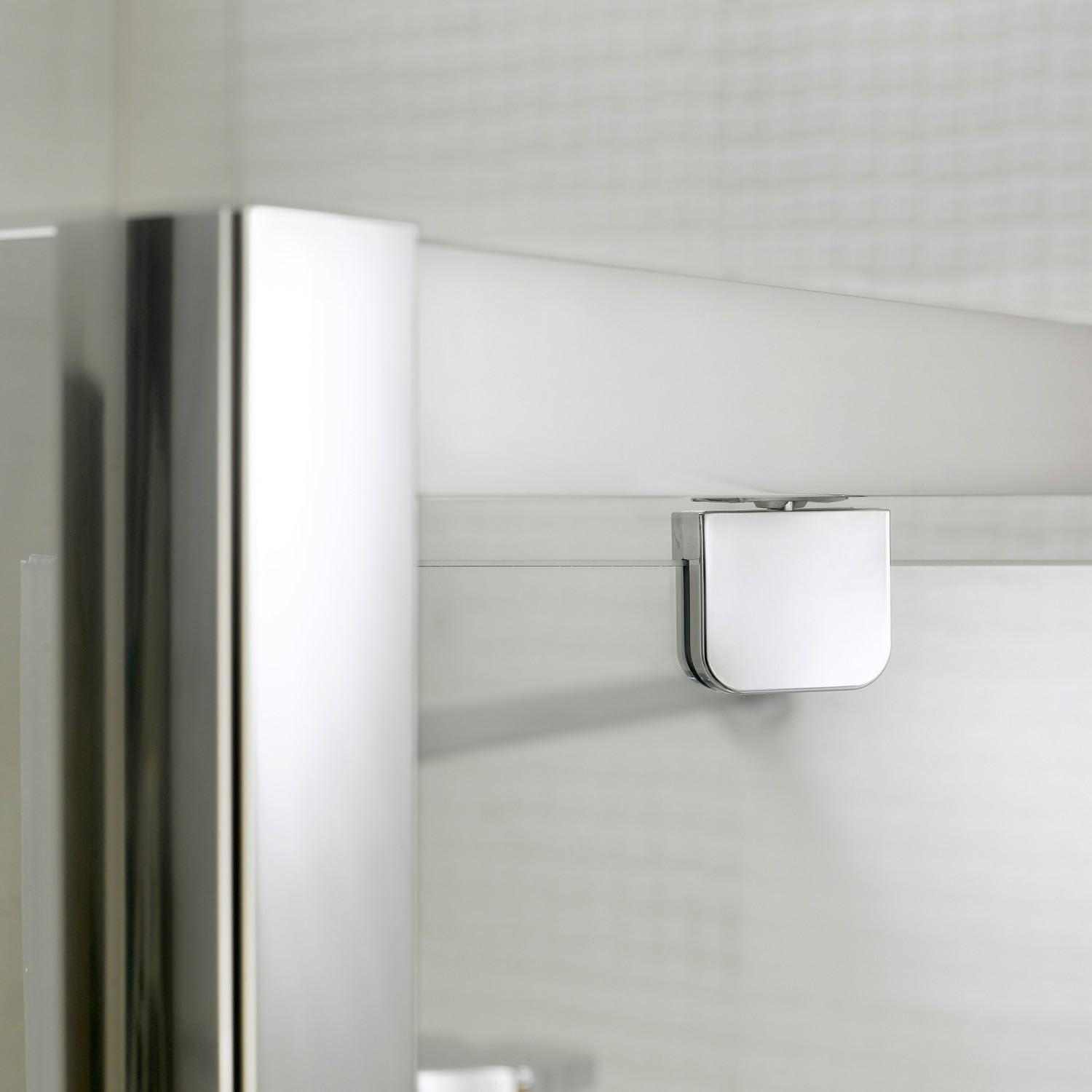 Box Doccia Angolare 80x80 cm 1 Anta Battente in Cristallo Trasparente 6mm H198 Aalborg Duo