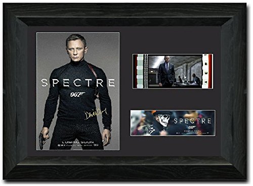 Spectre Framed Film Cell 35 mm Film Cell Stunning display Signed Daniel Craig James Bond 007