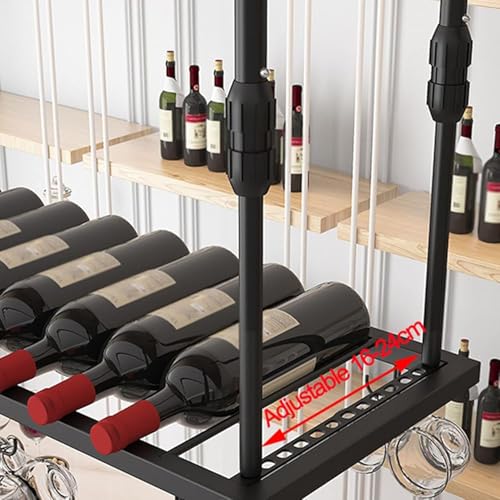 Porte-verre à vin suspendu pour libérer l'espace des comptoirs encombrés