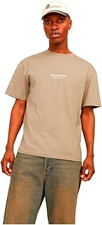 JACK & JONES Men's Vester-Bro Crew-Neck Short-Sleeves T-Shirt