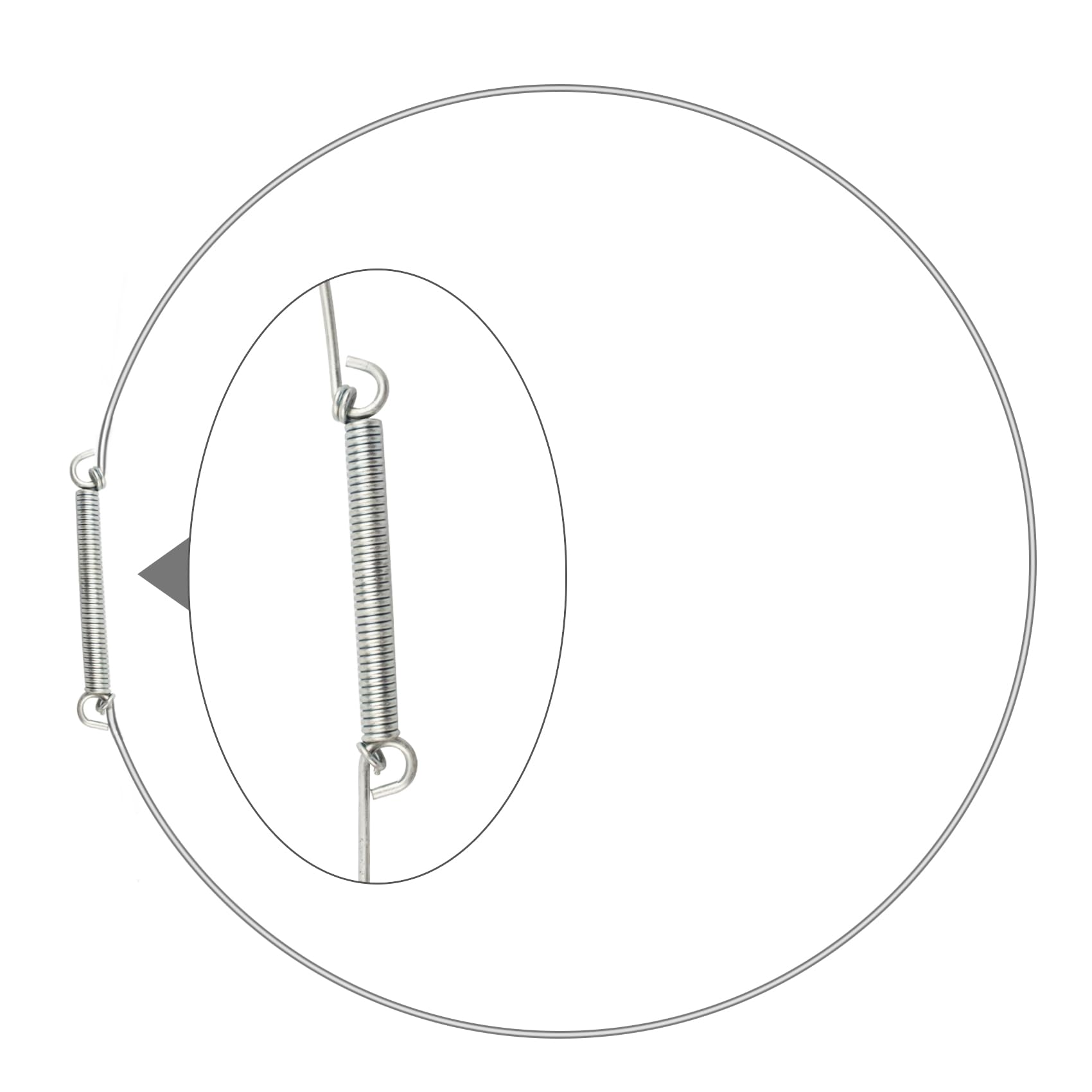4861ER2001D Washer Door Boot Spring Clamp, Washer Clamp Assembly for LG Electronics Washing Machine Boot Steal Retaining Ring, LG 4861er2001d Clamp Assembly, 1 Pcs