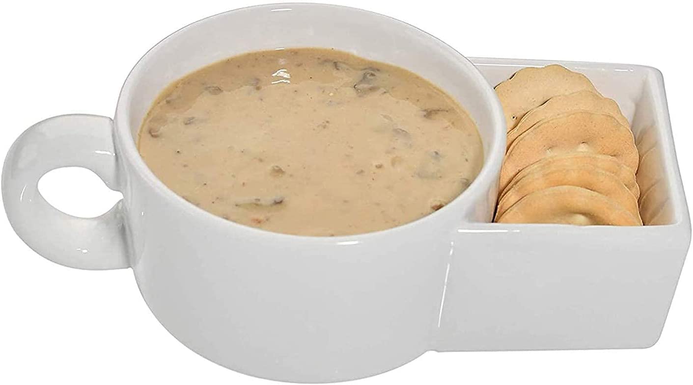 200ml Coffee Mug Creative Coffee Mug with Biscuit Cookie Dessert Pocket Funny Mug Ceramic Mugs for Coffee Tea Cup Travel Coffee Cup (Double)