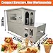 EQCOTWEA Commercial Countertop Pizza Cone Oven 110V 2000W Electric Rotational Oven with 12 Stainless Steel Bases, Adjustable Temperature & Speed for Handheld Cone Pizza Compatible with Forming Machine