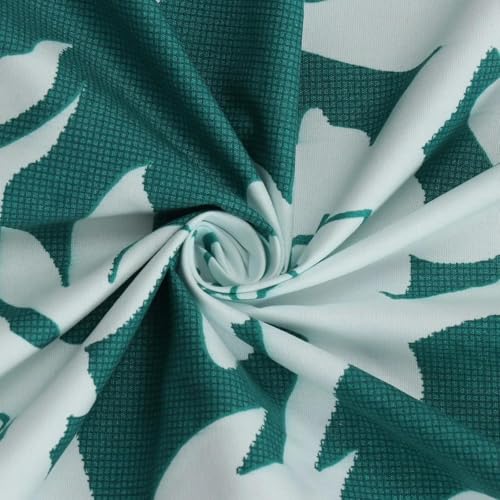 Image of 300 TC Cotton Feel Glace Cotton Elastic Fitted Bedsheet for King Size Double Bed | Fits up to 8 Inch Mattress | Printed Bedsheet with 2 Pillow Covers (Flower, Double Size - 72 inchx72 inch)