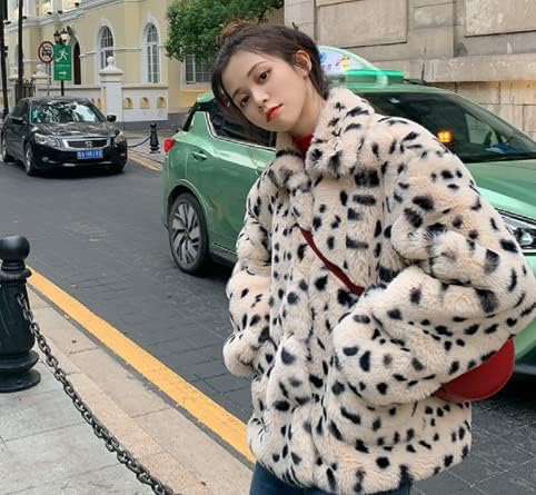 Amazon | [リーフラワー] ファーコート コート アニマル柄コート