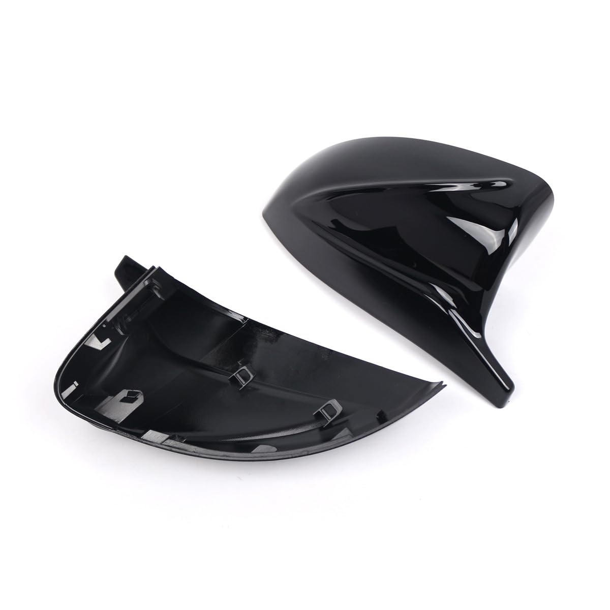 Carcasa Espejo Retrovisor para Audi A3 S3 RS3 Models 2014-2020, Cubierta Espejo Lateral Cubiertas Espejo Retrovisor Tapa ala Pegatina Cubierta,A Black