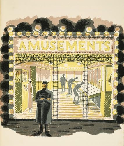 Tableau graffiti art mural moderne Eric Ravilious impression 60x90cm