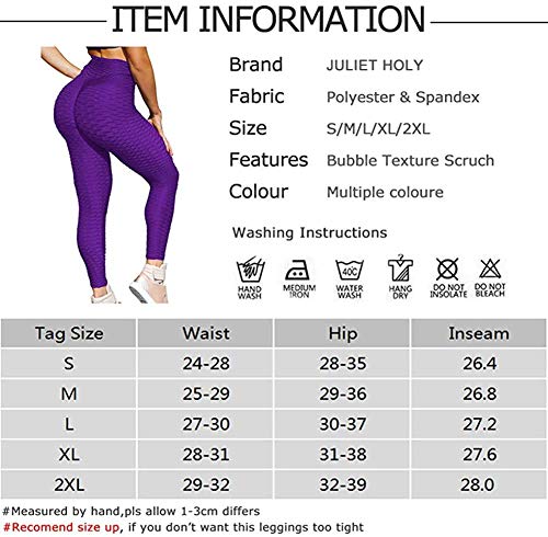 Juliet Holy Leggings femininas de cintura alta, emagrecedor, levanta o bumbum, treino texturizado, c