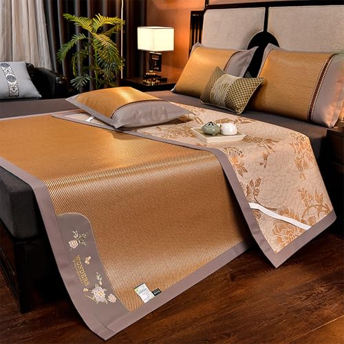 Colchoneta refrescante de seda de hielo reversible para dormir fresco en camas dobles e individuales