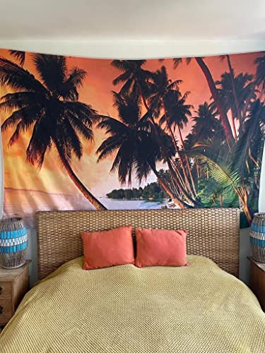 Toile de fond de plage pour fête d'anniversaire et ambiance tropique