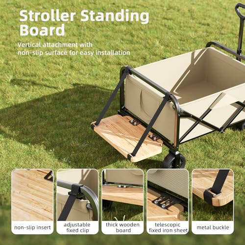 Planche debout pour poussette accessoire chariot 4 places fixation tout-petit - 2