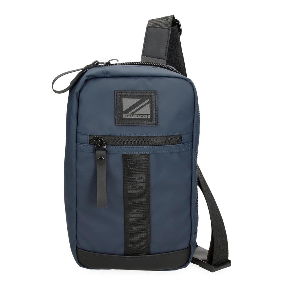 Pepe Jeans Hoxton Obudowa na messenger Niebieski 14x25x6 cms Poliester, niebieski, Talla única, Torba na ramię