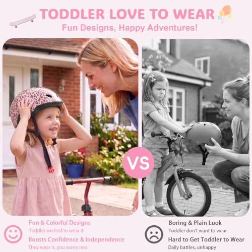 Image of Toddler Helmet, Adjustable Kids Bike Helmet for Ages 1-3-8 | Lightweight Baby Infant Helmet, Toddler Bike Helmets for Boys Girls for Balance Bike, Scooter, Cycling, Skateboard