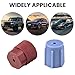 AC Valve Caps for Car Air Conditioner,13mm & 16mm A/C Service Port Caps,5Pcs Red High Side and 5Pcs Blue Low Side