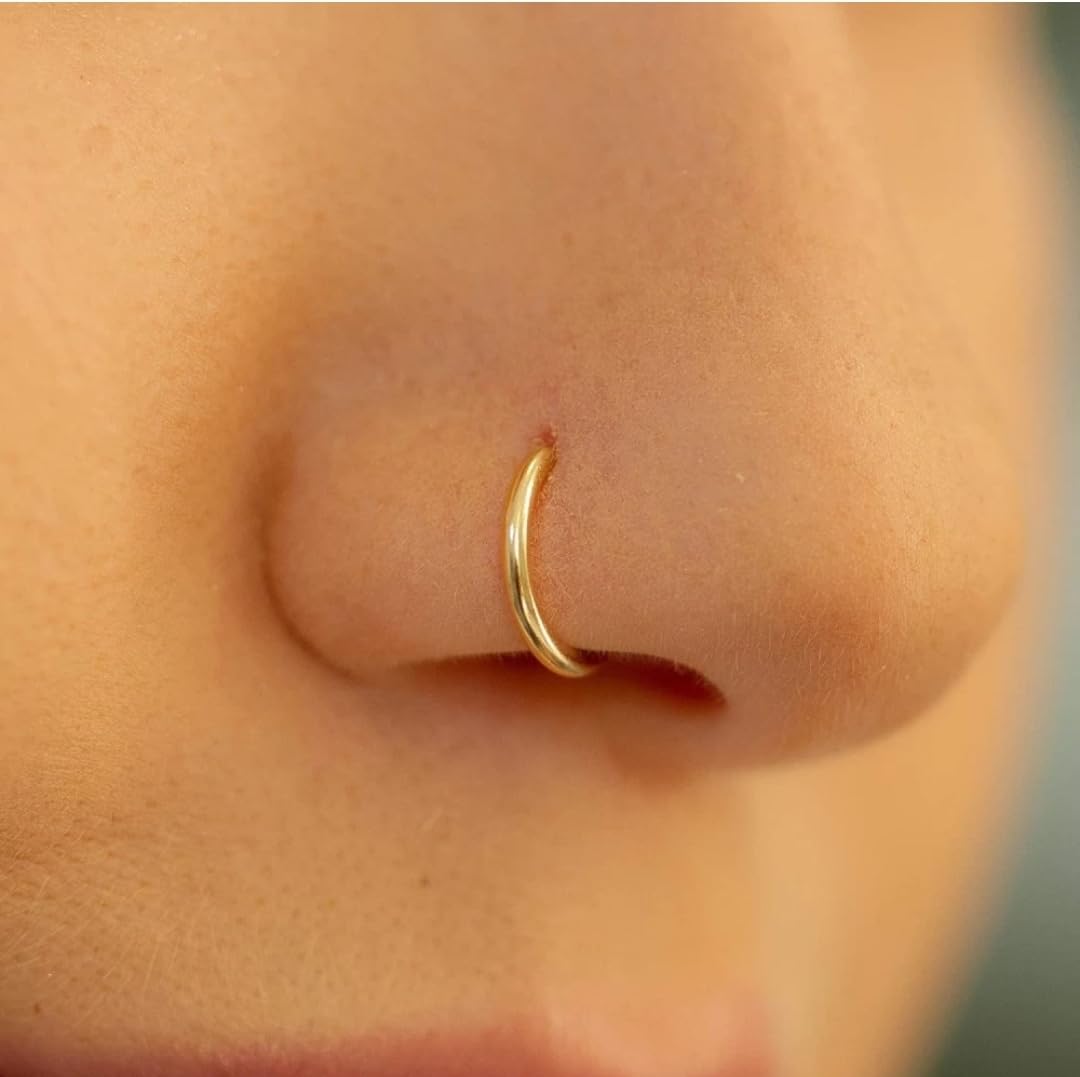 Beads Gold-Plated Plated Metal, Alloy, Brass, Tungsten Nose Ring Gold-image-47
