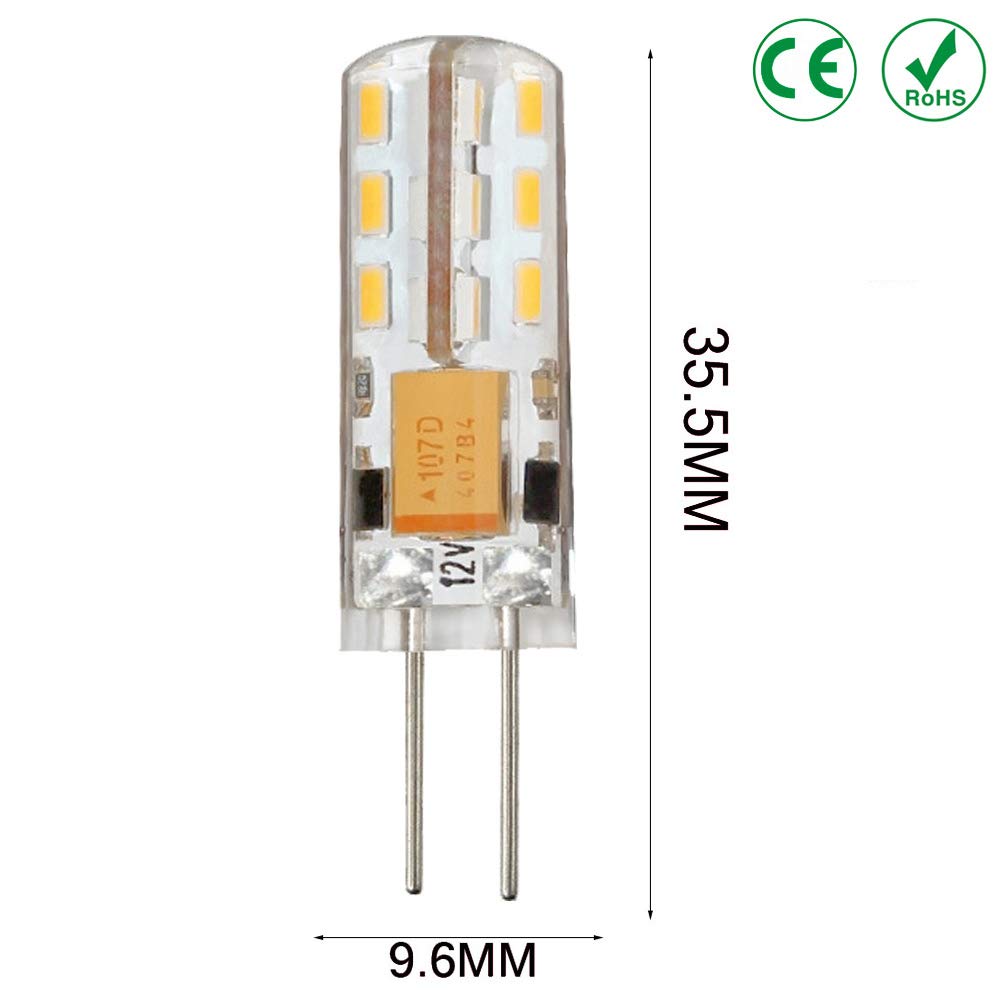 1Pack Set G4 24 SMD LED Warm White 130-150LM Mini Corn Light Bulb Lamps 1 5 Watt AC — view 6