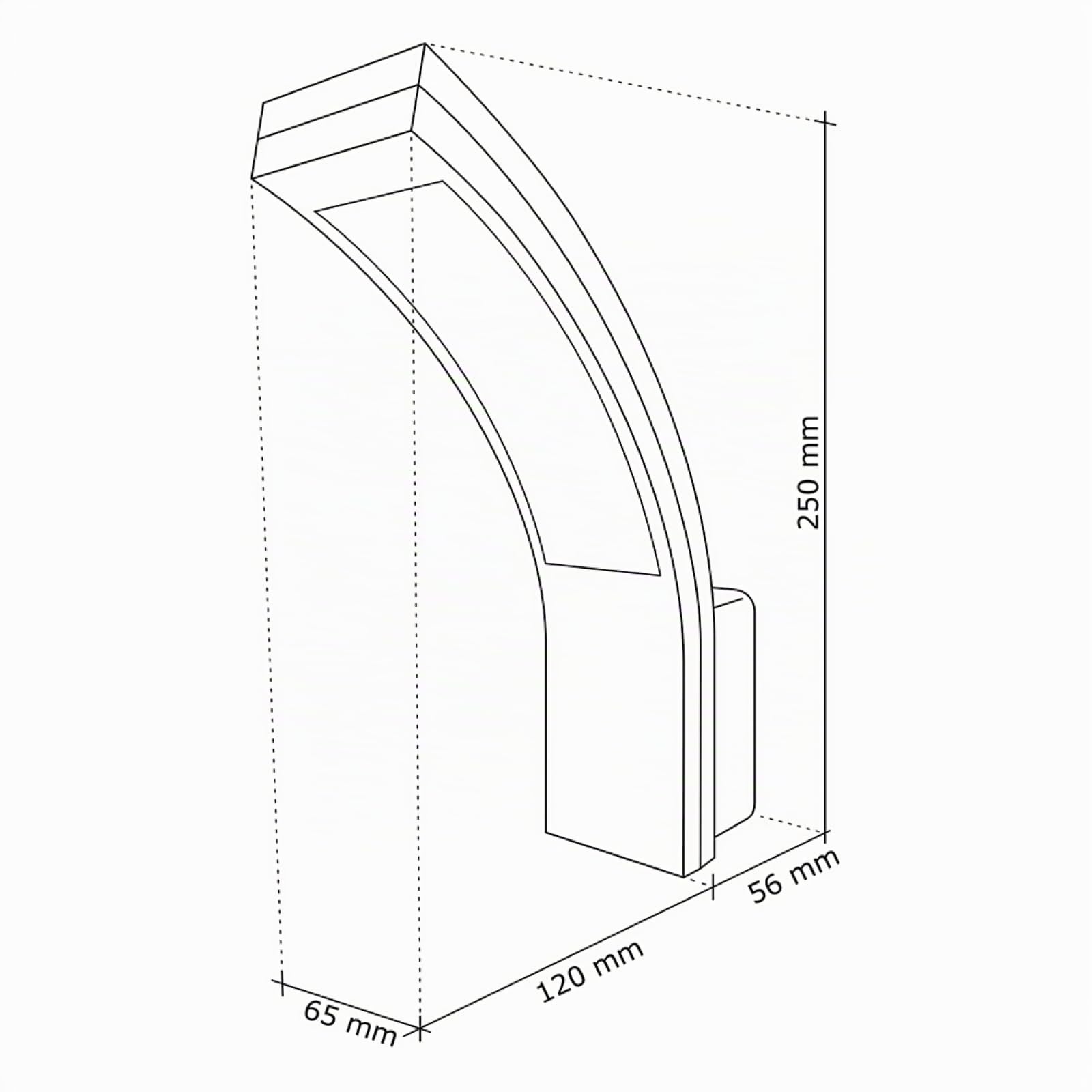 SEBSON Außenlampe Wand Anthrazit 15W 1100lm kaltweiß 5800K IP65, 2er Set | LED Aussenleuchte 230V, Wandleuchte für Außen 250x176x65mm