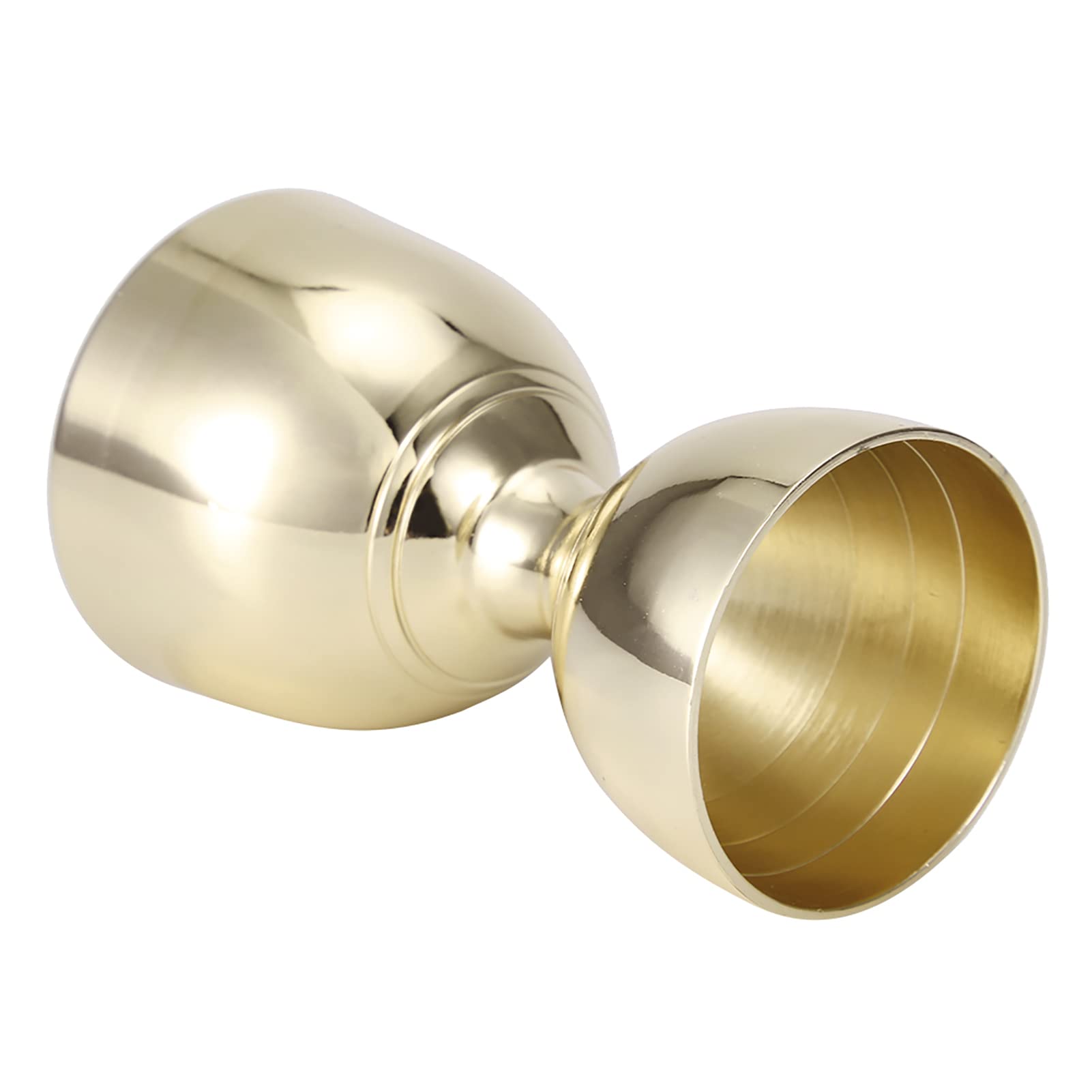 Sunicon Jigger for Bartending, Stainless Steel Double Cocktail Jigger Japanese Jigger Shot Measure Jiggers, 30ml/60ml, Bar Measuring Tools Bar Jigger (Gold)