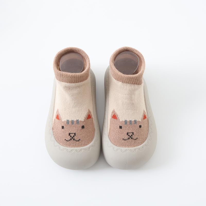 2 Pairs Baby Sock Shoes Infant Boys Girls Non Slip Shoes Slippers Toddler First Walking Shoes Slip-on Sneakers - Image 3