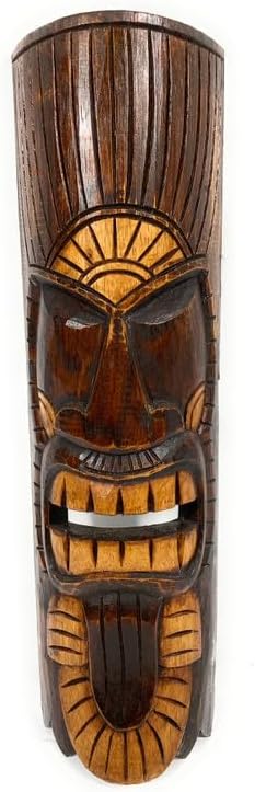 Chief Tiki Mask 20 inch - Kuka Tiki hand Carved | #bag1506650