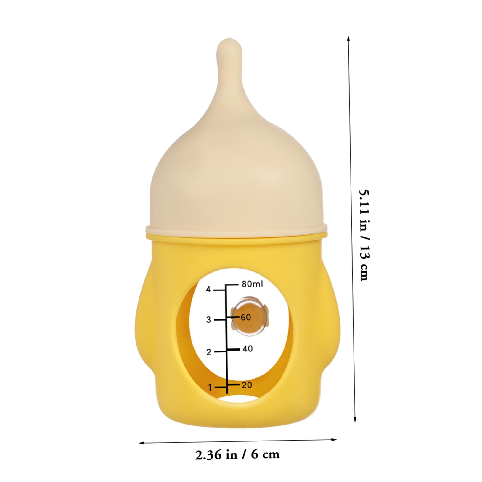 Levemolo Ergonomic Grip Baby Bottle Puppy Nursing Bottles Small Animal Nurser Scale