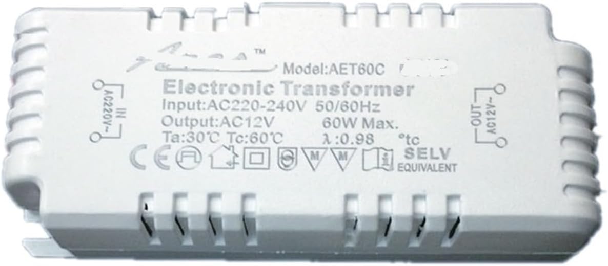 60W 80W 105W dimmable Transformer AC220V to 12V Power Supply Suitable for G4/G5.3 Quartz lamp Halogen lamp Crystal lamp(105W)