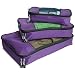 TravelWise Packing Cubes - 3 Piece Set (Purple)