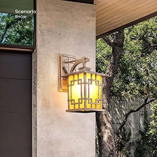 Lanterne murale extérieure IP55 en aluminium robuste résistant aux intempéries pour jardin - 2