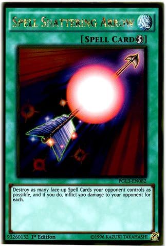 YU-GI-OH! - Flecha de hechizos (PGL3-EN082) - Oro Premium: Oro Infinito - 1ª Edición - Oro Raro